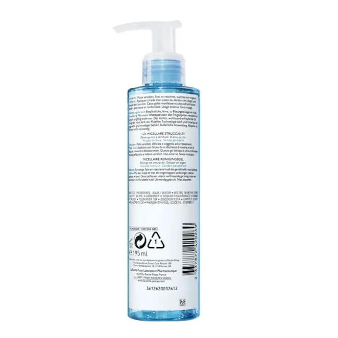 La Roche-Posay Toleriane Rosaliac Gel Lenitivo 195 Ml Detergenti Viso Pelle Secca