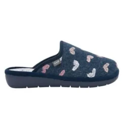 Lauren Embroidered Felt Ciabatta Woman Navy Blue/Multi 41 Calzature