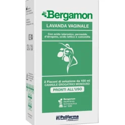 Lavanda Vaginale Bergamon 2 Flaconi Da 100 Ml + 2 Cannule Erogatrici Monouso
