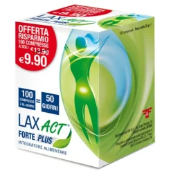 Lax Act Forte Plus Integratore Benessere Intestinale 100 Compresse Lassativi Azione Delicata