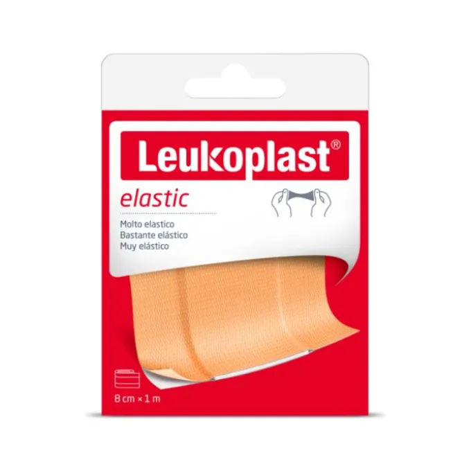 Leukoplast Elastic Cerotto Ritagliabile In Striscia 8Cm X 1M Cerotti In Strisce Classici