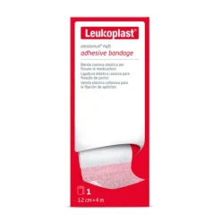 Leukoplast Elastomull Haft Benda Di Fissaggio Elastica Autoaderente Cm 12X4 M