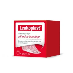Leukoplast Elastomull Haft Benda Di Fissaggio Elastica Autoaderente Cm 4X4 M