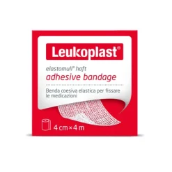 Leukoplast Elastomull Haft Benda Di Fissaggio Elastica Autoaderente Cm 4X4 M