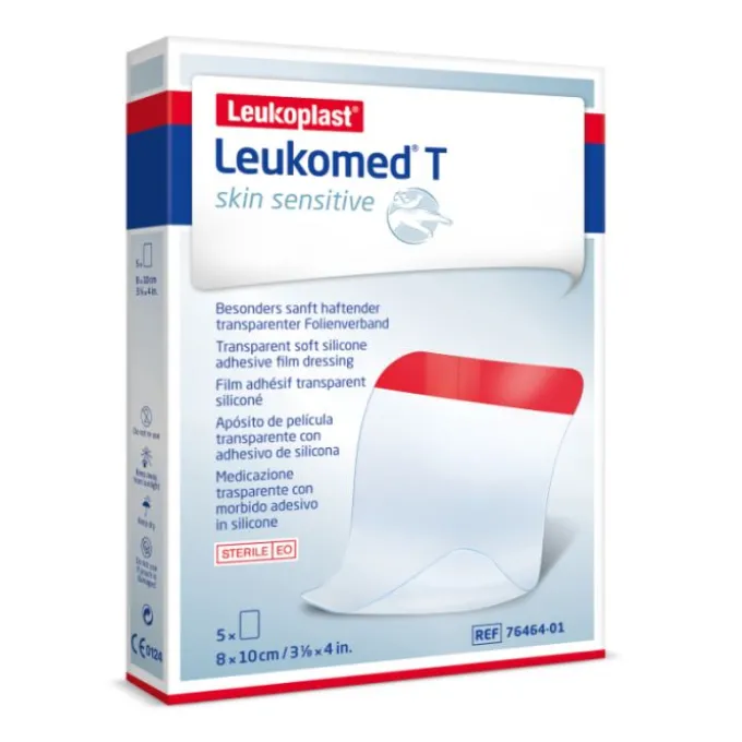 Leukoplast Essity Italy Spa Leukomed T Skin Sensitive Medicazioni Trasparenti 8 X 10 Cm 5 Pezzi