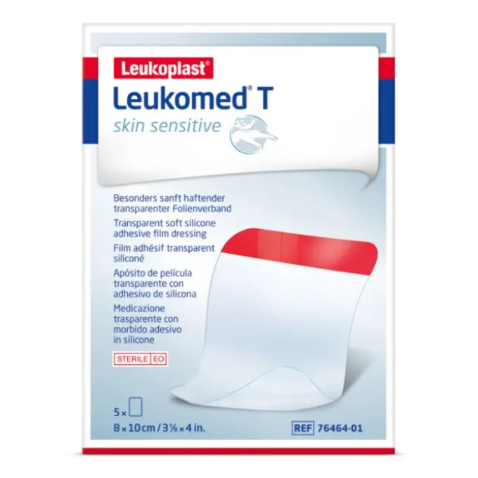 Leukoplast Essity Italy Spa Leukomed T Skin Sensitive Medicazioni Trasparenti 8 X 10 Cm 5 Pezzi
