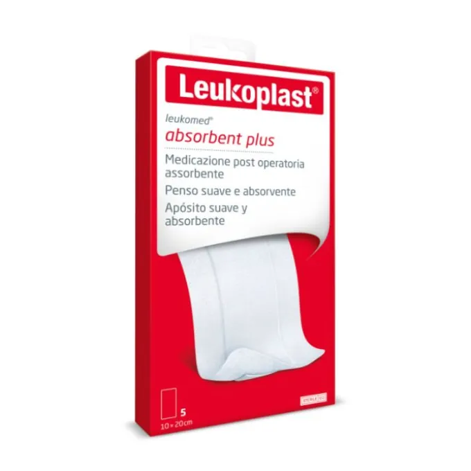 Leukoplast Leukomed Medicazione Autoadesiva Garza Tessuto Non Tessuto 10X20 Cm