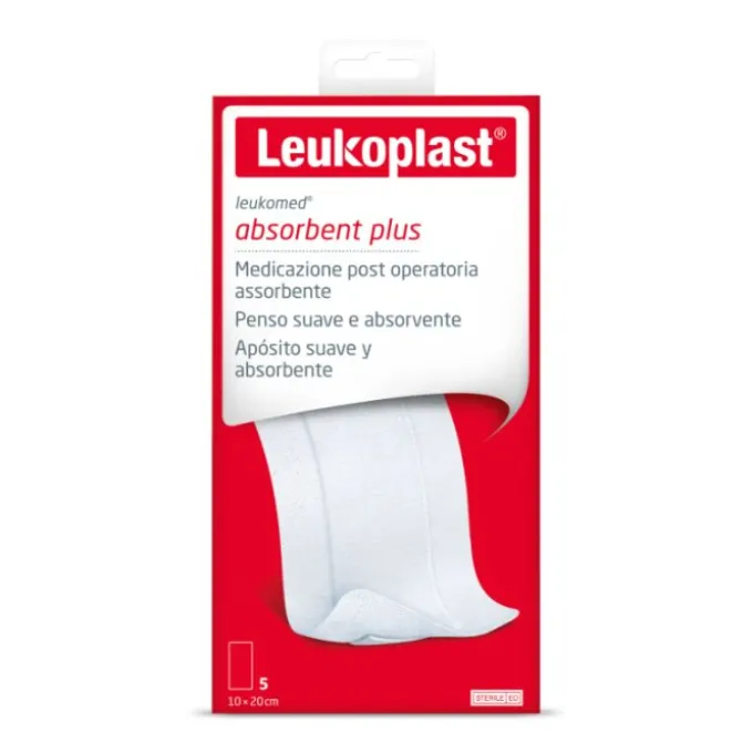 Leukoplast Leukomed Medicazione Autoadesiva Garza Tessuto Non Tessuto 10X20 Cm