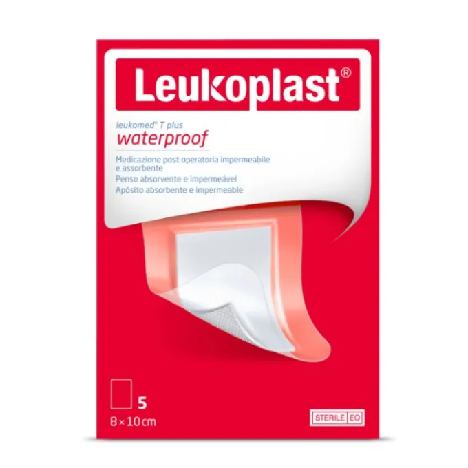 Leukoplast Leukomed T Plus Medicazione Postoperatoria 8X10 Cm 5 Pezzi Cerotti Post Operatori Imperme