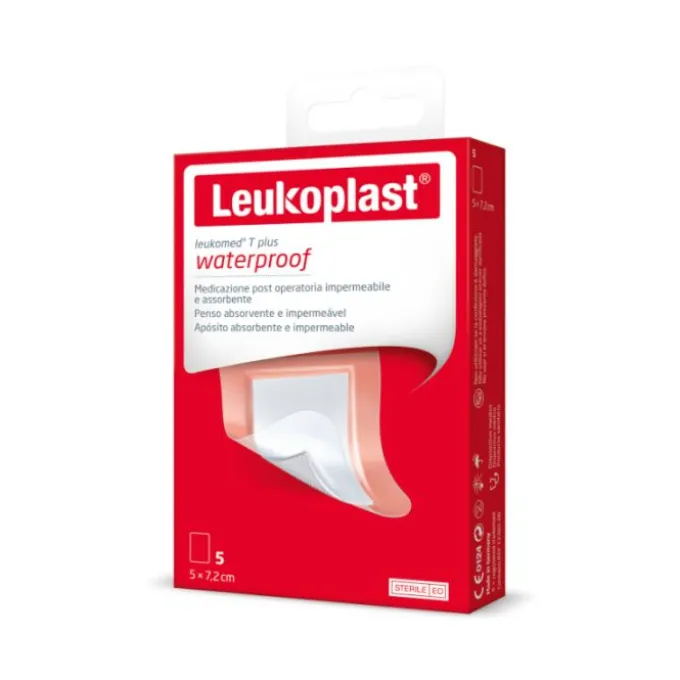 Leukoplast Leukomed T Plus Medicazione Postoperatoria 7,2X5 Cm 5 Pezzi Cerotti Post Operatori Imperm