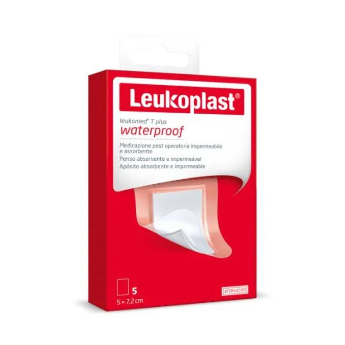 Leukoplast Leukomed T Plus Medicazione Postoperatoria 7,2X5 Cm 5 Pezzi Cerotti Post Operatori Imperm