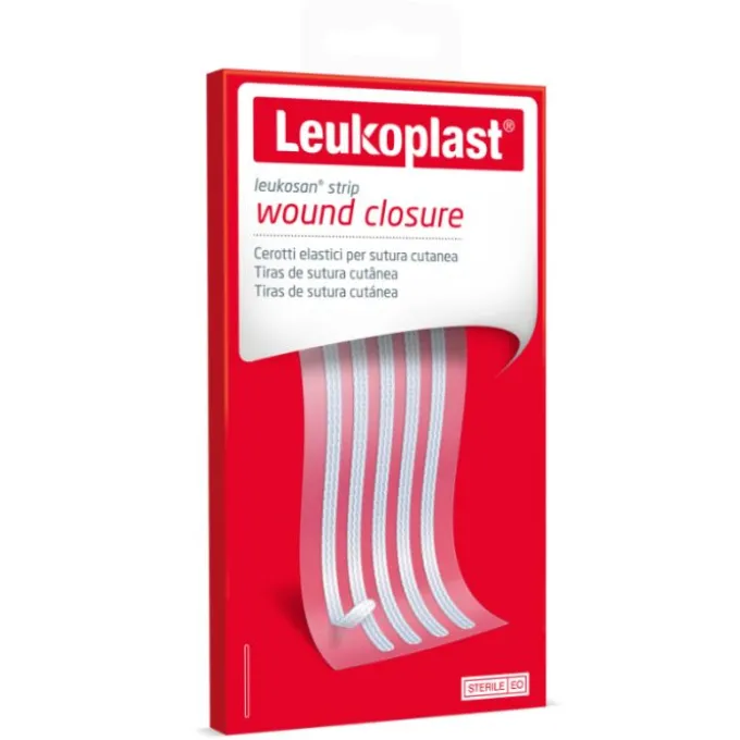 Leukoplast Leukosan Strip Cerotto Per Sutura 3X75 Mm 10 Pezzi Cerotti Per Sutura
