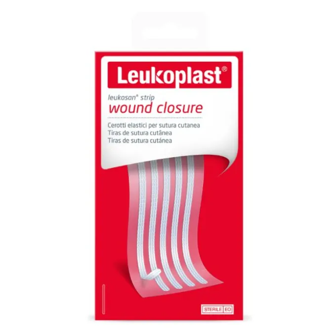 Leukoplast Leukosan Strip Cerotto Per Sutura 3X75 Mm 10 Pezzi Cerotti Per Sutura