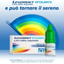 Levoreact Collirio Antistaminico Per Occhi Che Lacrimano E Congiuntivite Allergica