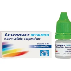 Levoreact Collirio Antistaminico Per Occhi Che Lacrimano E Congiuntivite Allergica