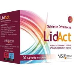 Lidact Salviette Oftalmiche Perioculari Monouso 20 Pezzi