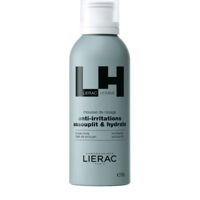 Lierac Homme Schiuma Da Barba Anti-Irritazione Idratante Lenitiva 150 Ml
