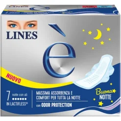 Lines E' Notte Dwct X7 7 Pezzi Assorbenti Notte