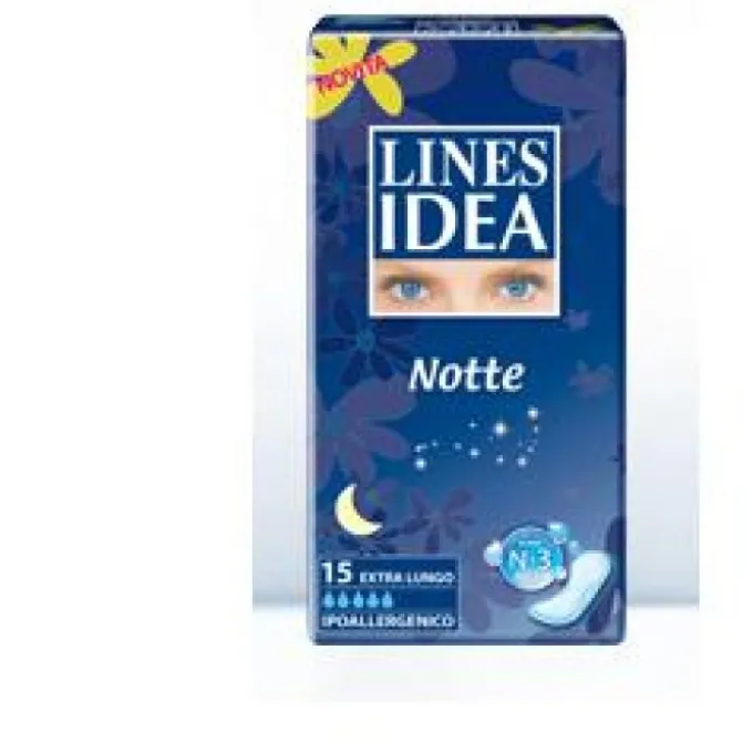 Lines Idea Notte Disteso X14 14 Pezzi Assorbenti Notte