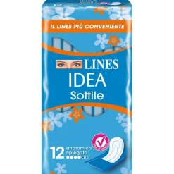 Lines Idea Sott. Rip. Ali Dwct X12 12 Pezzi Assorbenti Giorno