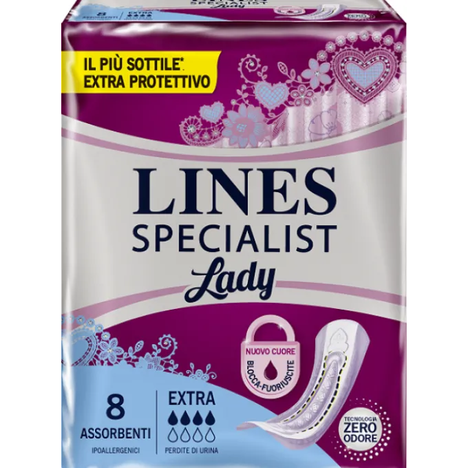 Lines Specialist Extra X8 8 Pezzi Pannoloni Per Adulti