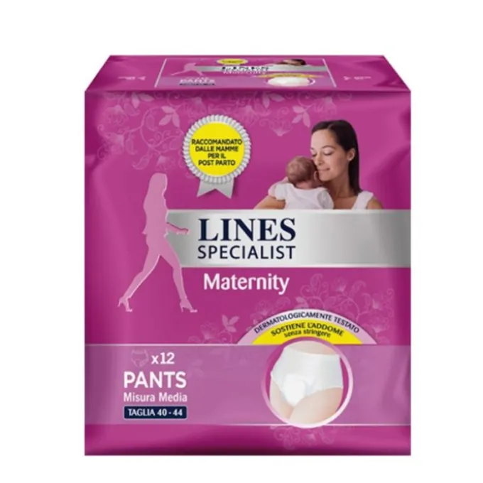 Lines Specialist Maternity Mx12 12 Pezzi Assorbenti Postparto