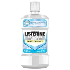 Listerine Advanced White Collutorio Gusto Delicato 500 Ml