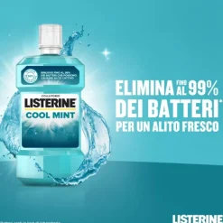 Listerine Coolmint Collutorio Antiplacca Rinfresca Alito 500 Ml Gengive Sensibili