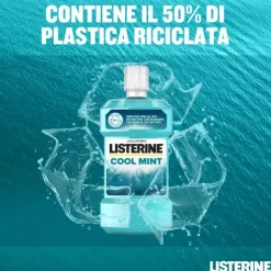 Listerine Coolmint Collutorio Antiplacca Rinfresca Alito 500 Ml Gengive Sensibili