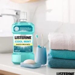 Listerine Cool Mint Gusto Delicato Collutorio Alito Fresco 500 Ml Gengive Sensibili