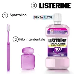Listerine Total Care Gusto Delicato Collutorio Antiplacca E Antibatterico 500 Ml