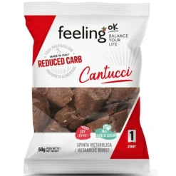 Logistica Food Feeling Ok Cantucci Al Cacao Start 50 G Alimenti Senza Zucchero