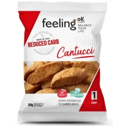 Logistica Food Feeling Ok Cantucci Alla Mandorla Start 50 G Alimenti Senza Zucchero