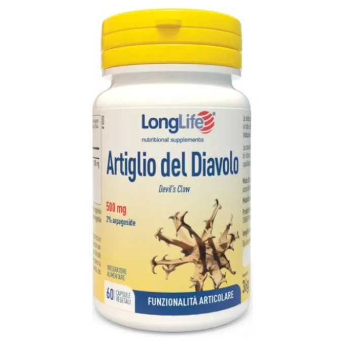 Longlife Artiglio Del Diavolo 2% Integratore Funzionalità Articolare 60 Capsule