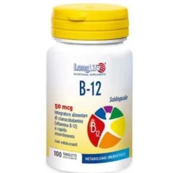 Longlife B12 Integratore Metabolismo Energetico 100 Tavolette Energia E Ricarica