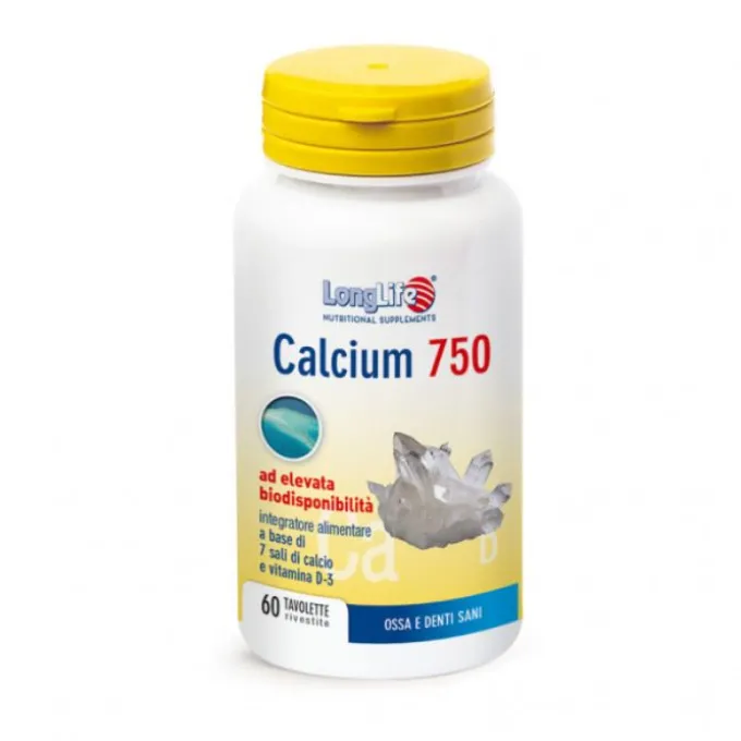Longlife Calcium 750 60 Tavolette Salute Delle Ossa