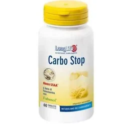 Longlife Carbostop Integratore Controllo Peso Corporeo 60 Tavolette Gonfiore