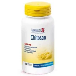Longlife Chitosan Integratore 84 Tavolette Controllo Della Fame E Del Metabolismo