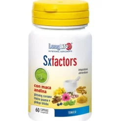 Longlife Sxfactors Integratore Energizzante 60 Capsule Salute Della Pelle Ed Anti-Invecchiamento