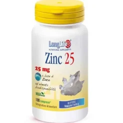Longlife Zinc Integratore Zinco 100 Compresse Immunostimolanti