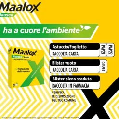 Maalox Nausea 20Cpr Eff 5Mg