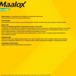 Maalox Nausea 20Cpr Eff 5Mg