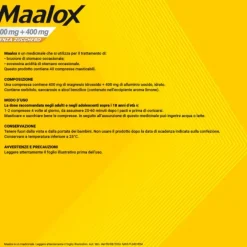 Maalox S/Z 30Cpr Limo400+400Mg