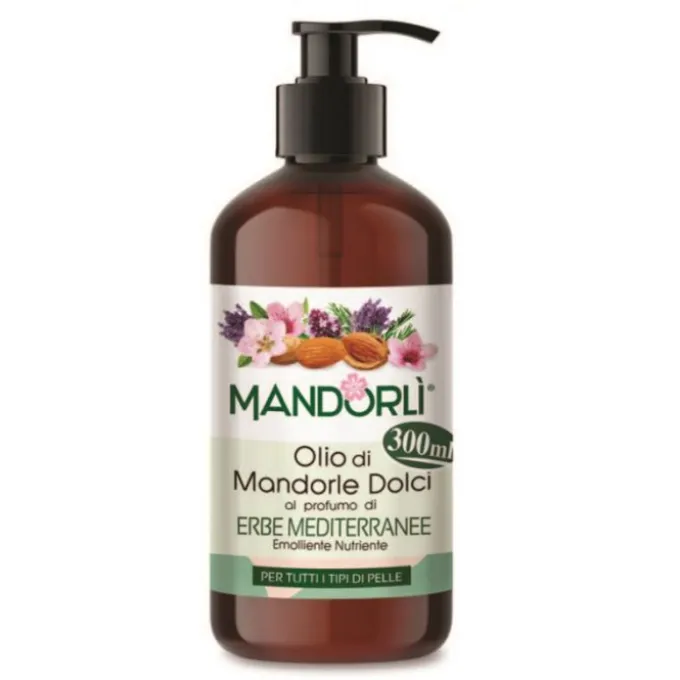 Mandorli Erbe Mediterranee Olio Corpo 300 Ml Idratazione Pelle Secca