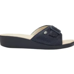 MANGO PRINTED SUEDE W NAVY BLUE 39