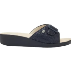 MANGO PRINTED SUEDE W NAVY BLUE 41