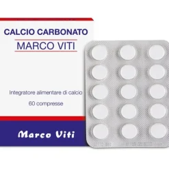 Marco Viti Calcio Carbonato Integratore 60 Compresse Salute Delle Ossa