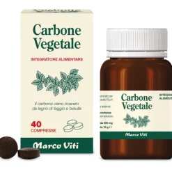 Marco Viti Carbone Vegetale Integratore Intestinale 40 Compresse Gonfiore
