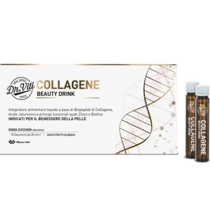 Marco Viti Naturviti Collagene Integratore Per La Pelle Antiage 10 Flaconcini
