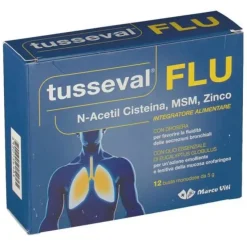 Marco Viti Tusseval Flu Integratore Fluidificante 12 Bustine Tosse Secca Buste